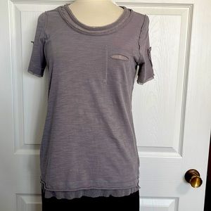 Gray Scoop Tee By MurMur